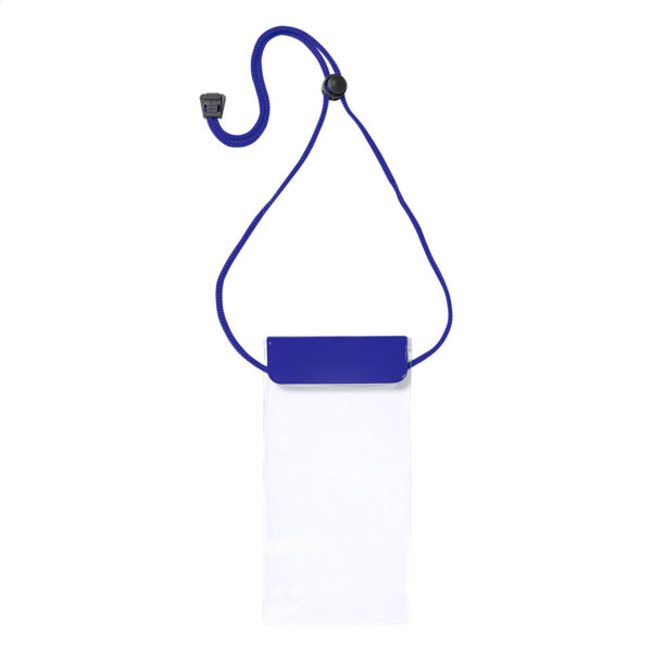 Splash wodoodporne etui na telefon - niebieski / transparentny / AP722945-06