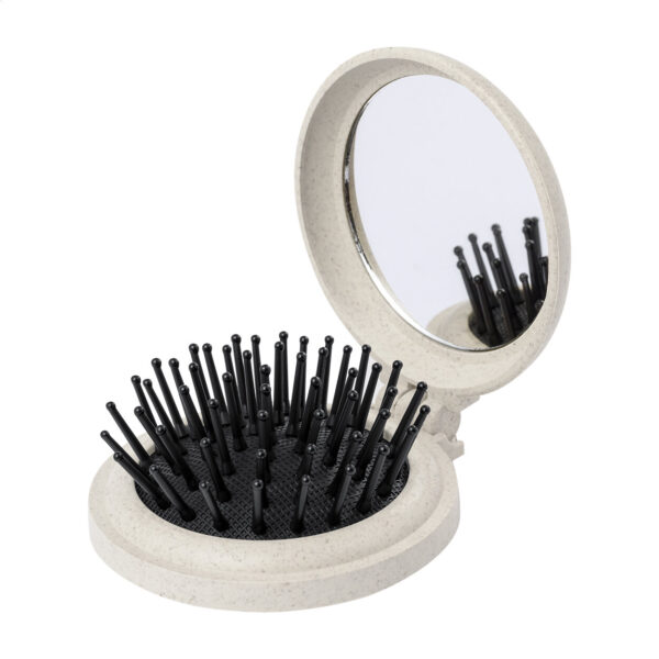 Webrush lustro z szczotką do włosów - naturalny