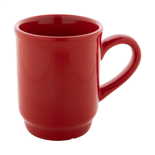 Marknad ceramiczny kubek do układania w stosy - czerwony