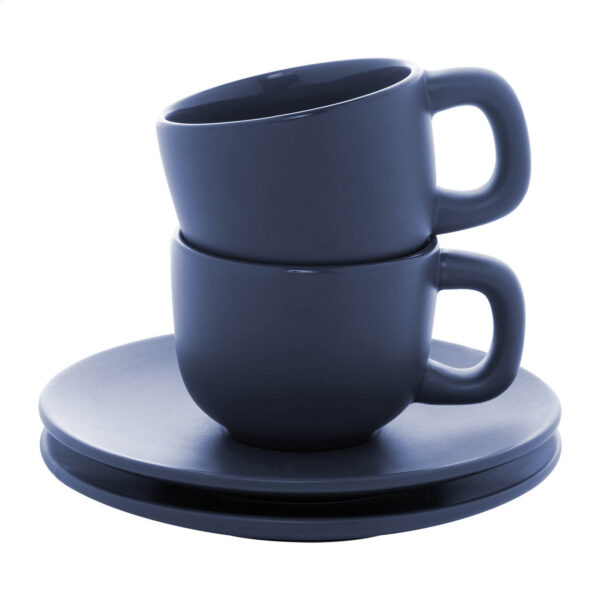 Caturra zestaw filiżanek do espresso - ciemno niebieski Caturra zestaw filiżanek do espresso - ciemno niebieski