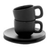 Caturra zestaw filiżanek do espresso - czarny Caturra zestaw filiżanek do espresso - czarny