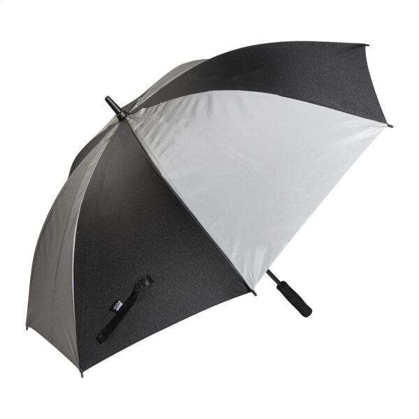 Radians XL odblaskowy parasol RPET - czarny Radians XL odblaskowy parasol RPET - czarny