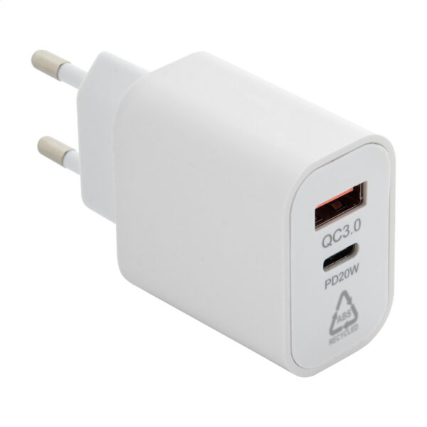 Recharge ładowarka do telefonu RABS - biały / AP864017-01
