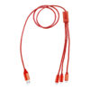 Ralong kabel USB do ładowania - czerwony / AP864059-05