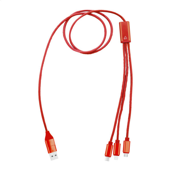 Ralong kabel USB do ładowania - czerwony / AP864059-05