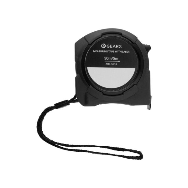 Miara 5m, dalmierz laserowy 30m Gear X - czarny