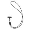 Kabel do ładowania 2 w 1, smycz na telefon Terra - szary