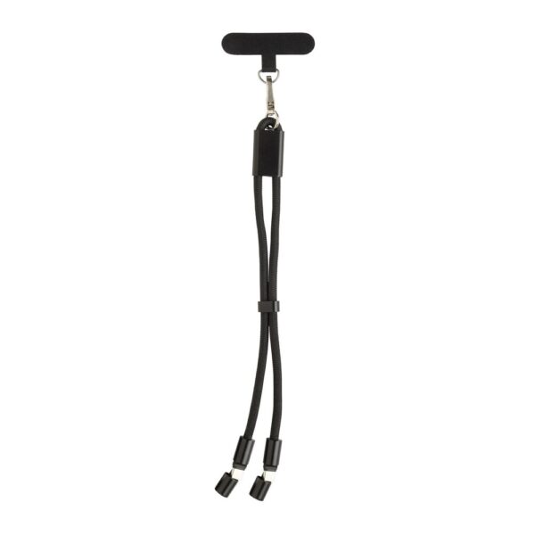 Kabel do ładowania, uchwyt do telefonu LoopAmp - czarny