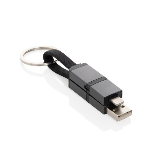 Kabel do ładowania 4 w 1 60W Terra - szary