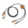 Kabel do ładowania 6 w 1 Ohio, plastik z recyklingu