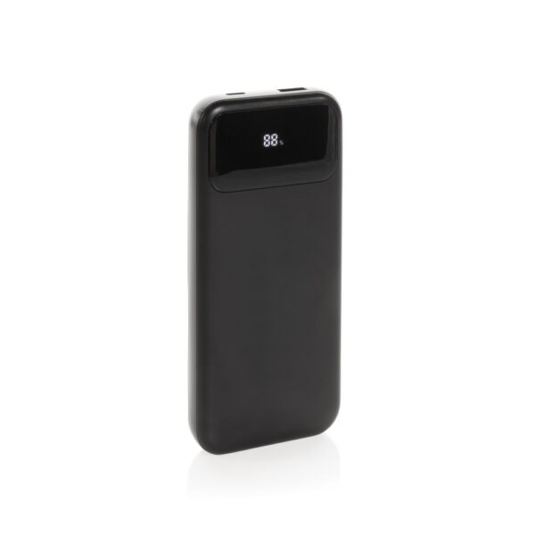 Power bank 10000 mAh ze zintegrowanymi kablami Turbopack - czarny