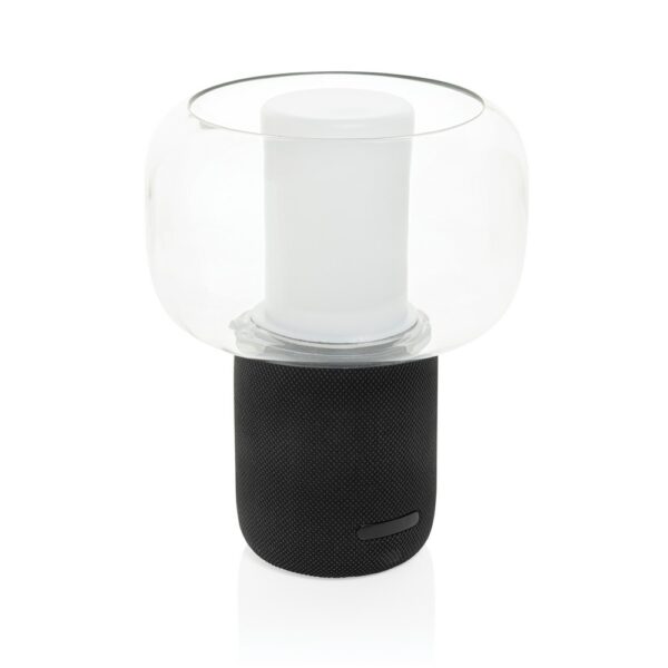 Głośnik bezprzewodowy 10W, lampka na biurko - black