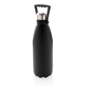 Butelka termiczna 1500 ml, stal nierdzewna z recyklingu - czarny Butelka termiczna 1500 ml, stal nierdzewna z recyklingu - czarny