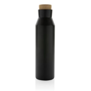 Butelka termiczna 500 ml Gaia, stal nierdzewna z recyklingu - czarny Butelka termiczna 500 ml Gaia, stal nierdzewna z recyklingu - czarny