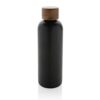 Butelka termiczna 500 ml Wood, stal nierdzewna z recyklingu - czarny