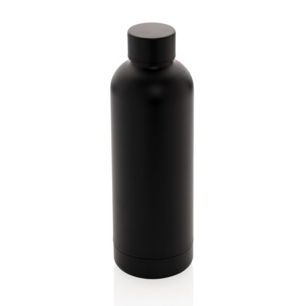 Butelka termiczna 500 ml, stal nierdzewna z recyklingu - czarny Butelka termiczna 500 ml, stal nierdzewna z recyklingu - czarny