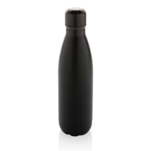 Butelka sportowa 500 ml Eureka, stal nierdzewna z recyklingu - czarny