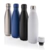Butelka sportowa 500 ml Eureka, stal nierdzewna z recyklingu Butelka sportowa 500 ml Eureka, stal nierdzewna z recyklingu
