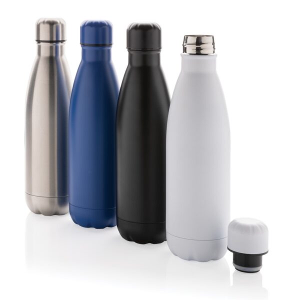 Butelka sportowa 500 ml Eureka, stal nierdzewna z recyklingu Butelka sportowa 500 ml Eureka, stal nierdzewna z recyklingu