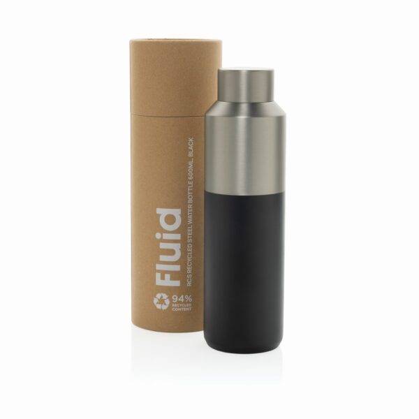 Butelka termiczna 600 ml Fluid - czarny