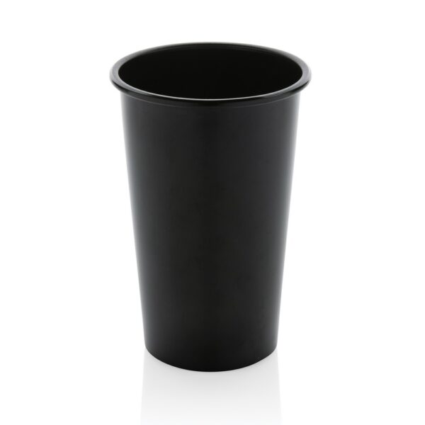 Lekki kubek podróżny 450 ml Alo, aluminium z recyklingu - czarny Lekki kubek podróżny 450 ml Alo, aluminium z recyklingu - czarny