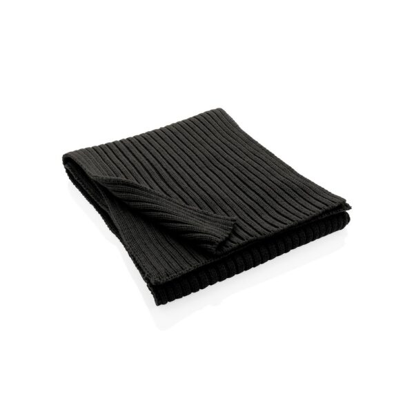 Szalik z dzianiny AWARE™ Polylana® - czarny