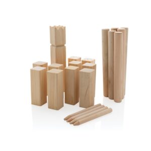 Zestaw do gry Kubb - brązowy