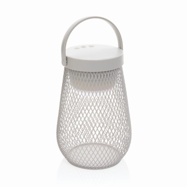 Lampka na biurko Aurora, plastik z recyklingu - szary