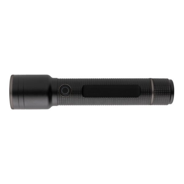 Latarka Gear X, ładowana przez USB, aluminium z recyklingu - czarny