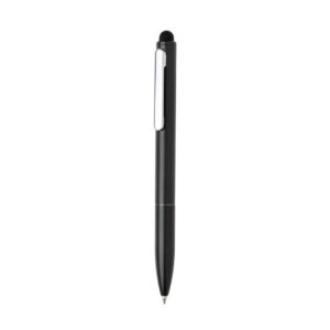Długopis, touch pen Kymi, aluminium z recyklingu - czarny