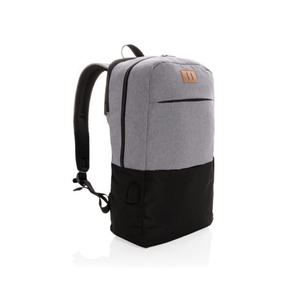 Plecak na laptopa 15,6", ochrona RFID - czarny