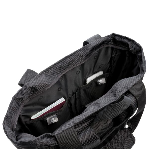 Plecak, torba na laptopa 15" Swiss Peak, ochrona RFID - czarny