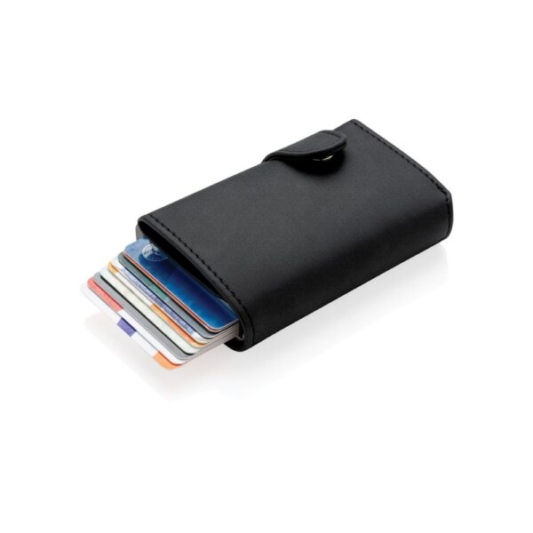Etui na karty kredytowe, portfel, ochrona RFID - czarny