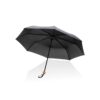 Mały bambusowy parasol 20.5" AWARE™ RPET - czarny