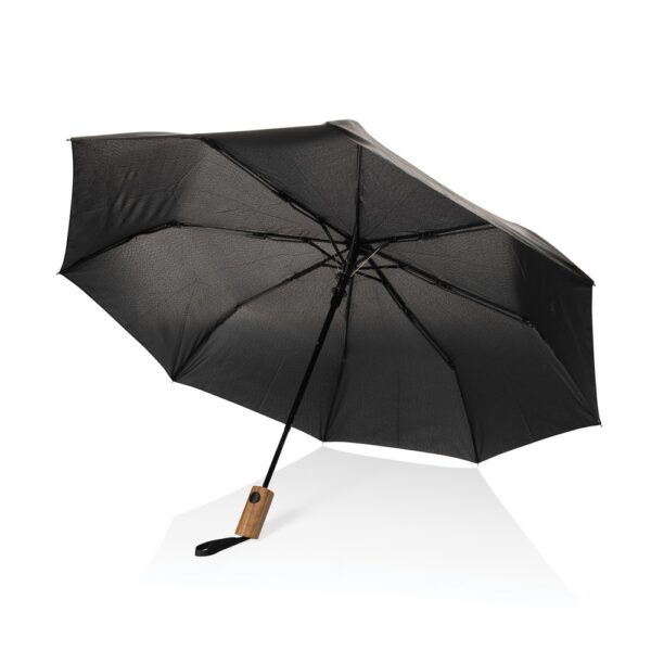 Mały parasol automatyczny 21" Kaycey AWARE™ RPET - czarny
