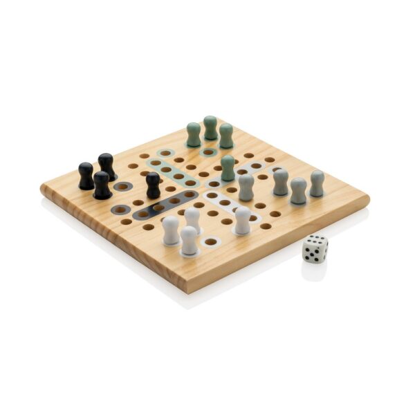 Gra planszowa "Chińczyk" Ludo - brązowy