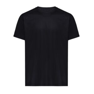 Koszulka sportowa Iqoniq Tikal, poliester z recyklingu - czarny, 4XL