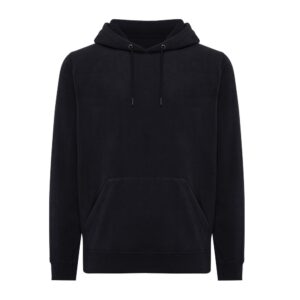 Bluza z kapturem z mikropolaru Iqoniq Trivor, RPET - czarny, 4XL