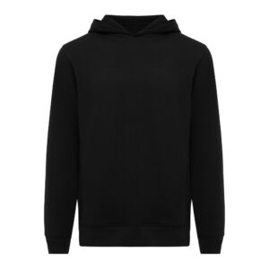 Bluza z kapturem i kieszeniami Iqoniq Yengo z bawełny z recyklingu - czarny, 4XL