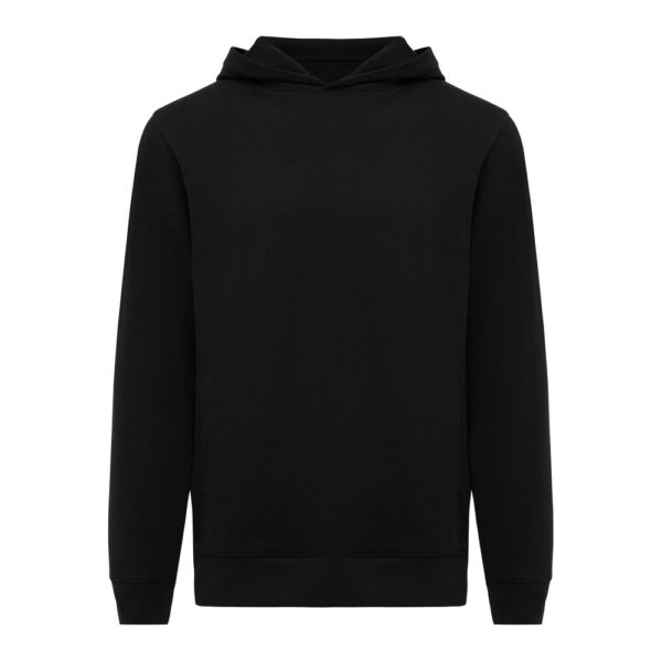 Bluza z kapturem i kieszeniami Iqoniq Yengo z bawełny z recyklingu - czarny, 4XL