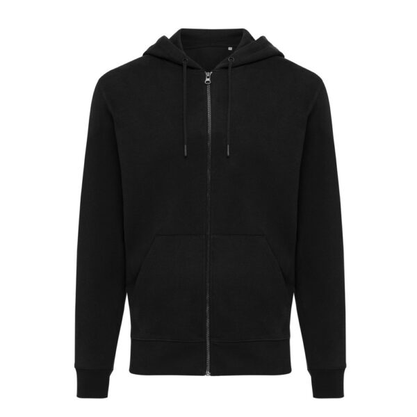 Bluza z kapturem z bawełny z recyklingu Iqoniq Abisko - czarny, L
