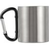 Metalowy kubek 185 ml z karabińczykiem Metalowy kubek 185 ml z karabińczykiem