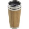 Bambusowy kubek termiczny 400 ml - jasnobrązowy