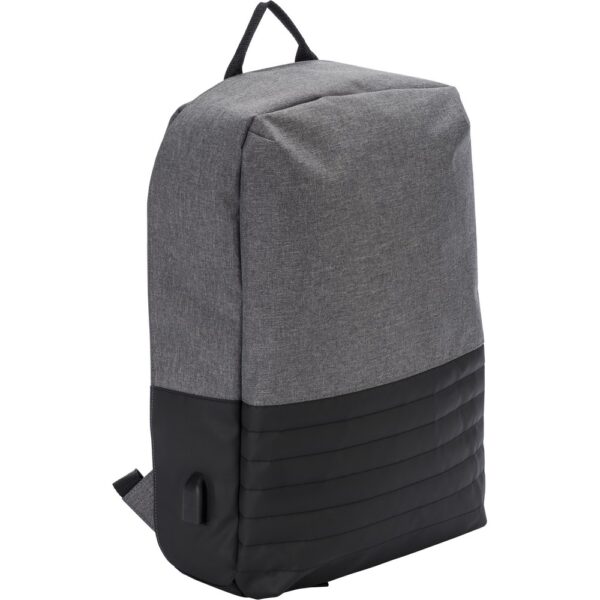 Plecak chroniący przed kieszonkowcami, przegroda na laptopa 15" - czarny