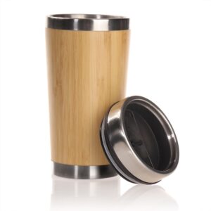 Bambusowy kubek termiczny 500 ml | Mark - drewno