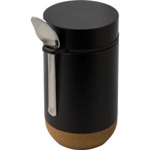 Termiczny pojemnik na żywność 400 ml, łyżka - czarny Termiczny pojemnik na żywność 400 ml, łyżka - czarny