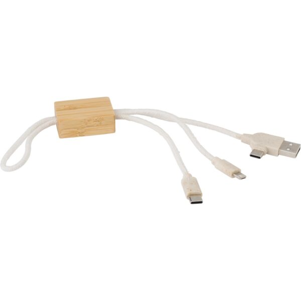 Kabel do ładowania, zawieszka - brązowy Kabel do ładowania, zawieszka - brązowy
