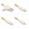 Korkowy kabel do ładowania B'RIGHT, bambusowy element, brelok do kluczy | Antez