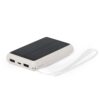 Power bank 5000 mAh ze słomy pszenicznej, ładowarka słoneczna - neutralny