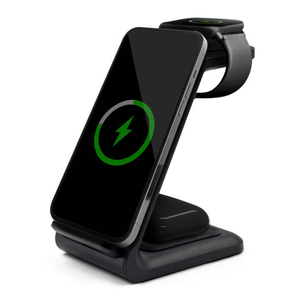 Ładowarka bezprzewodowa 15W, 3 w 1, stojak na telefon | Todd Ładowarka bezprzewodowa 15W, 3 w 1, stojak na telefon | Todd